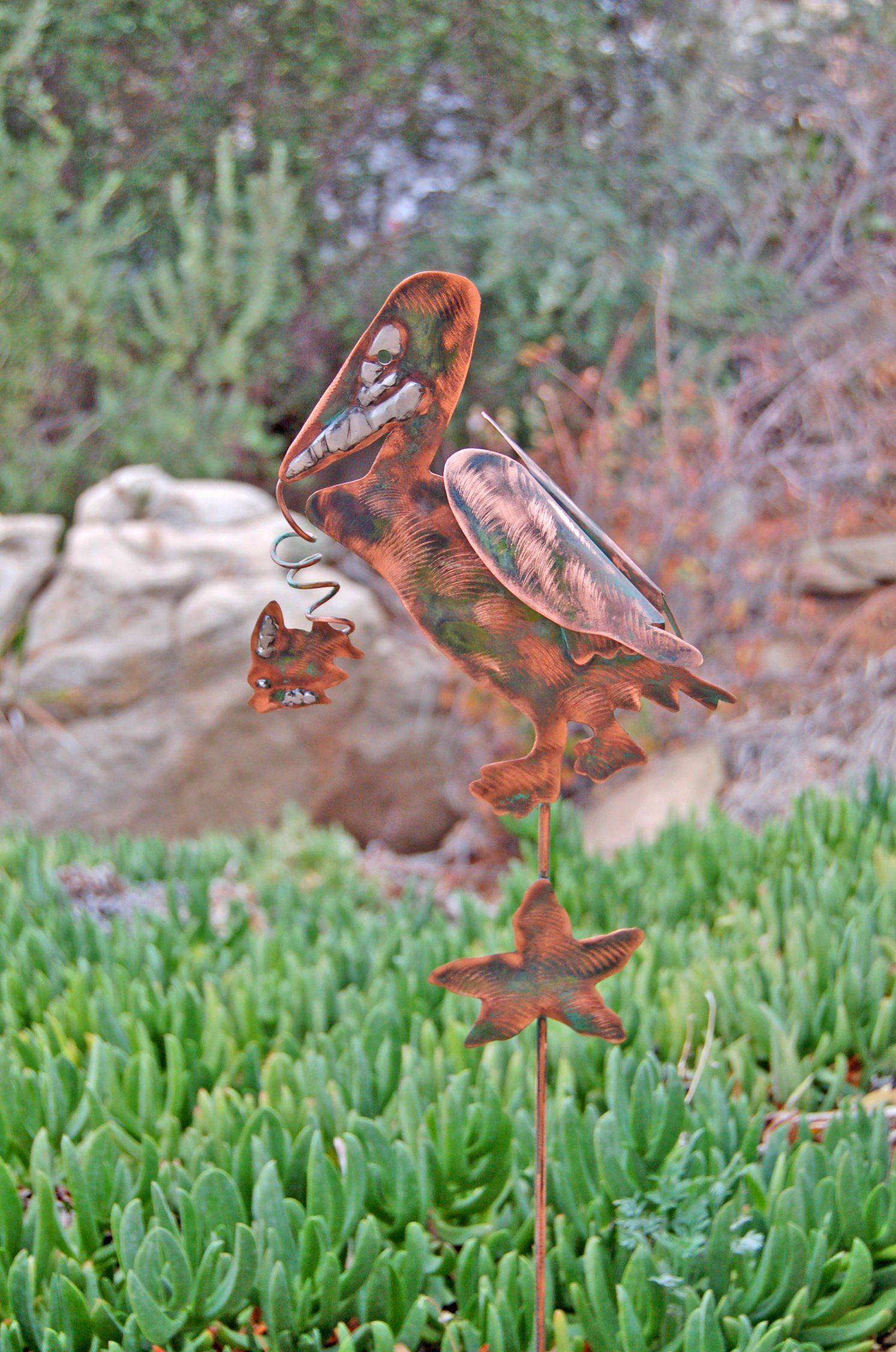 Metal Garden Artflower Garden Stakemetal Flower Garden Image