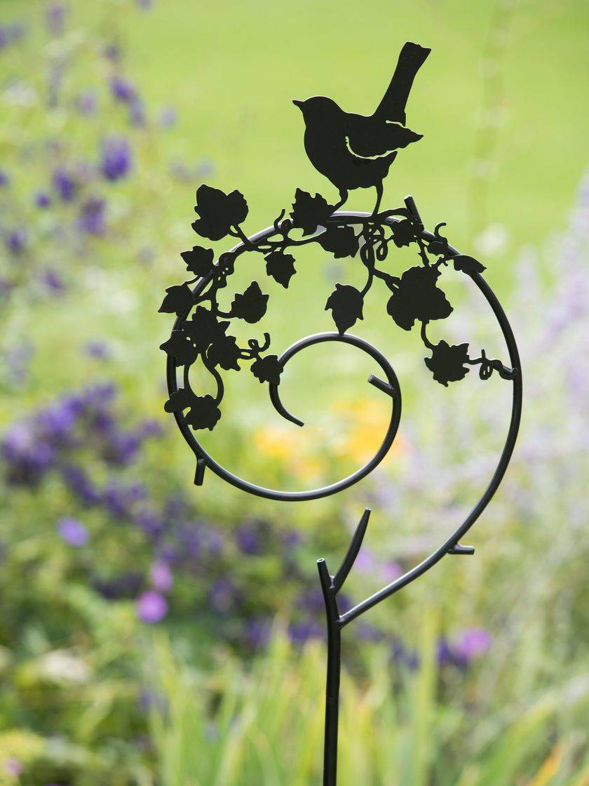 Glitter Mosaic Bird Garden Stakes Asstd