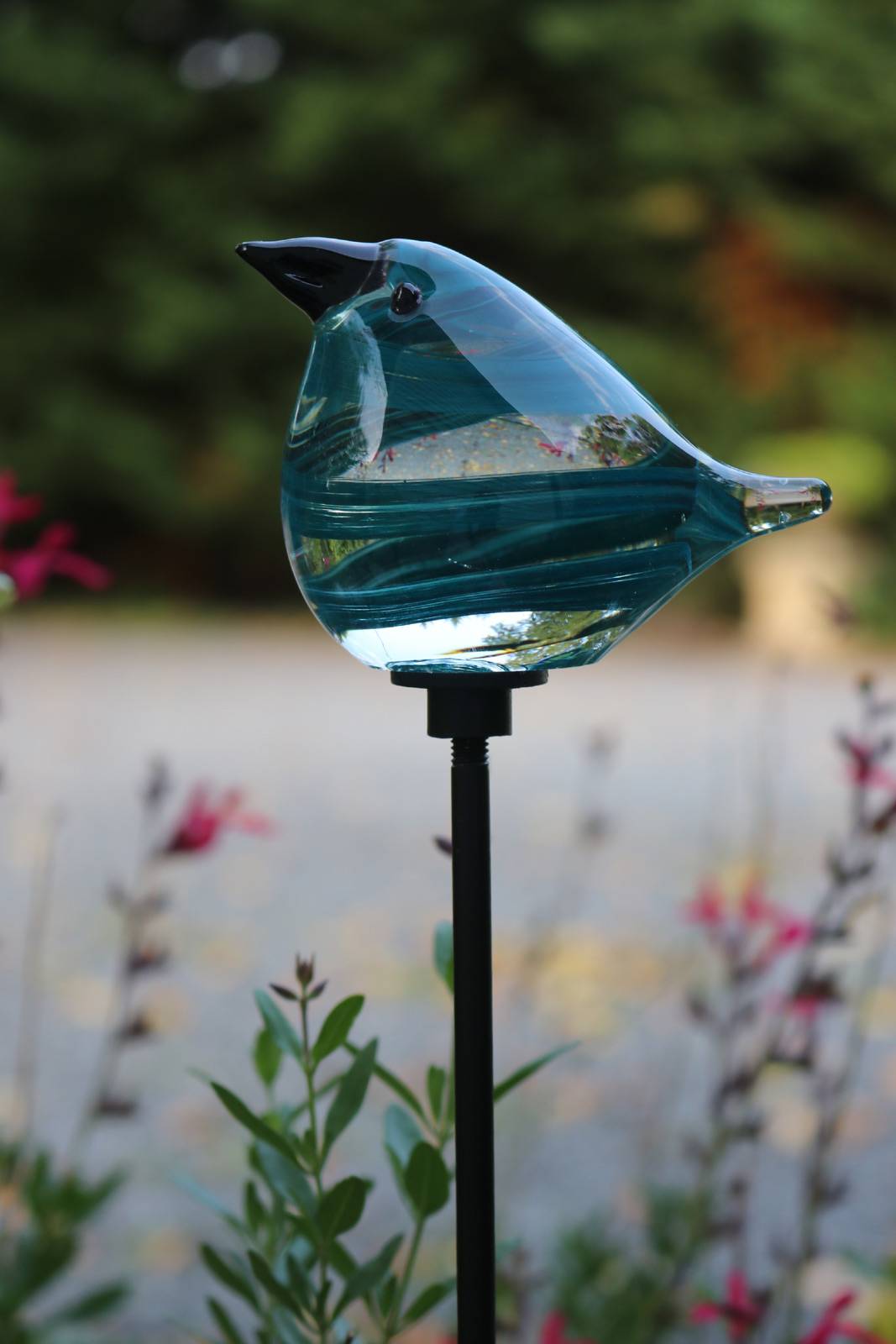 Glass Bird Garden Stakes Color Choices Stake Garden