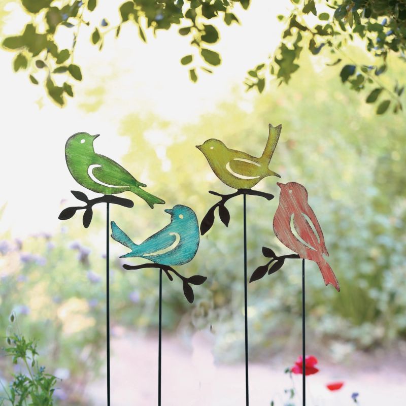 Solar Metal Garden Stake Peacock Blue Bird Free Sh Ideas De