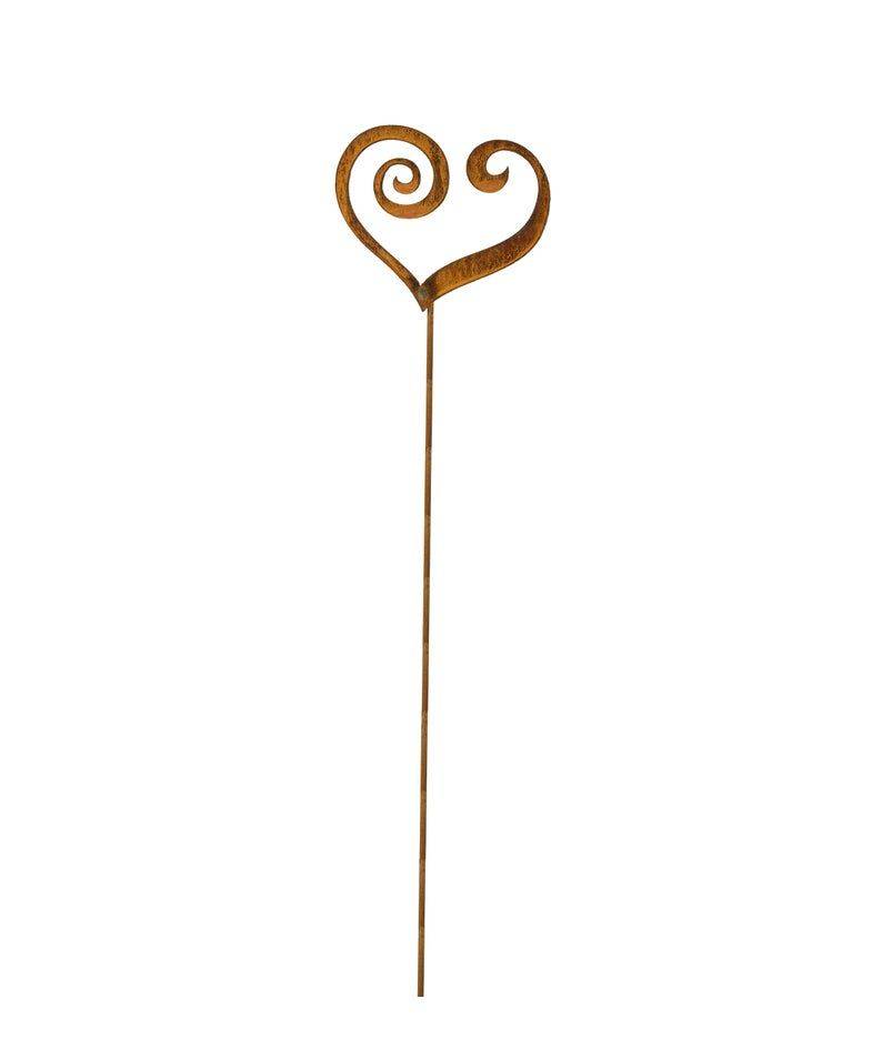 Heart Garden Stake Garden Art Valentines Day Metal Garden Decor