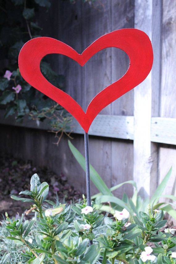 Metal Garden Stake Artisan Crafted