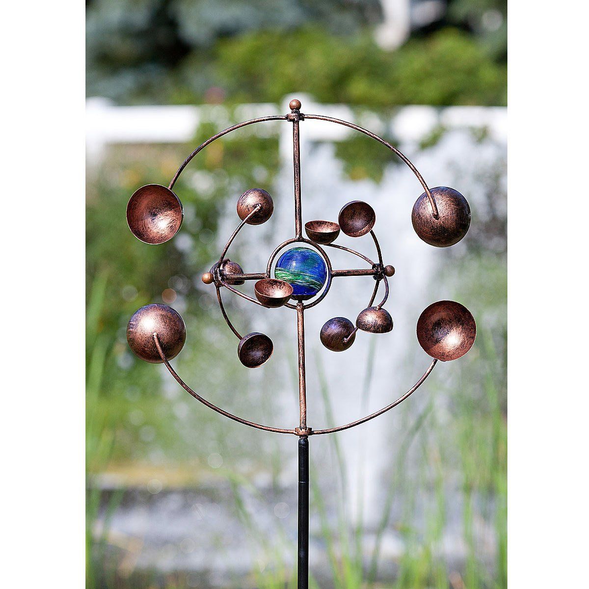 Kinetic Wind Sculpture Garden Spinner Yard Stake Wind Vane