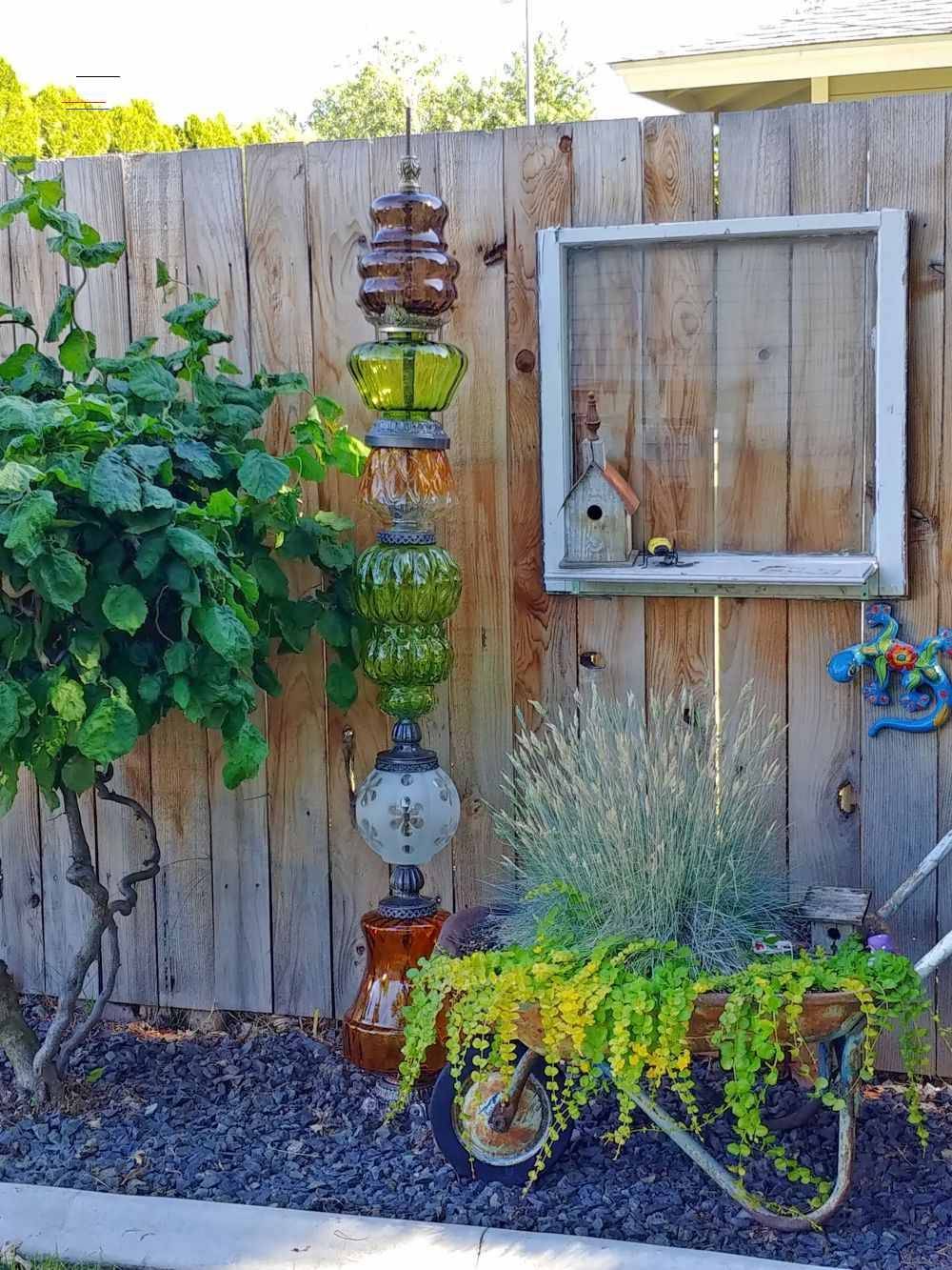 Recycled Glass Glass Garden Art
