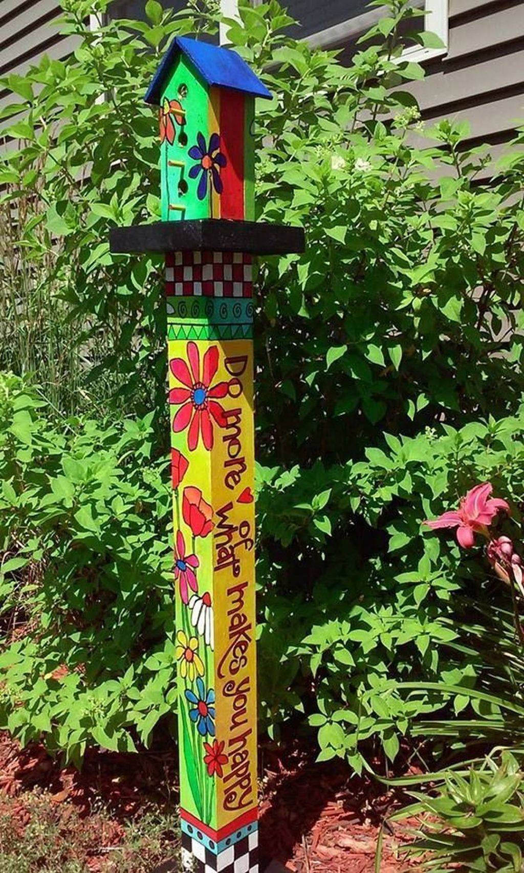 A Whimsical Garden Totem