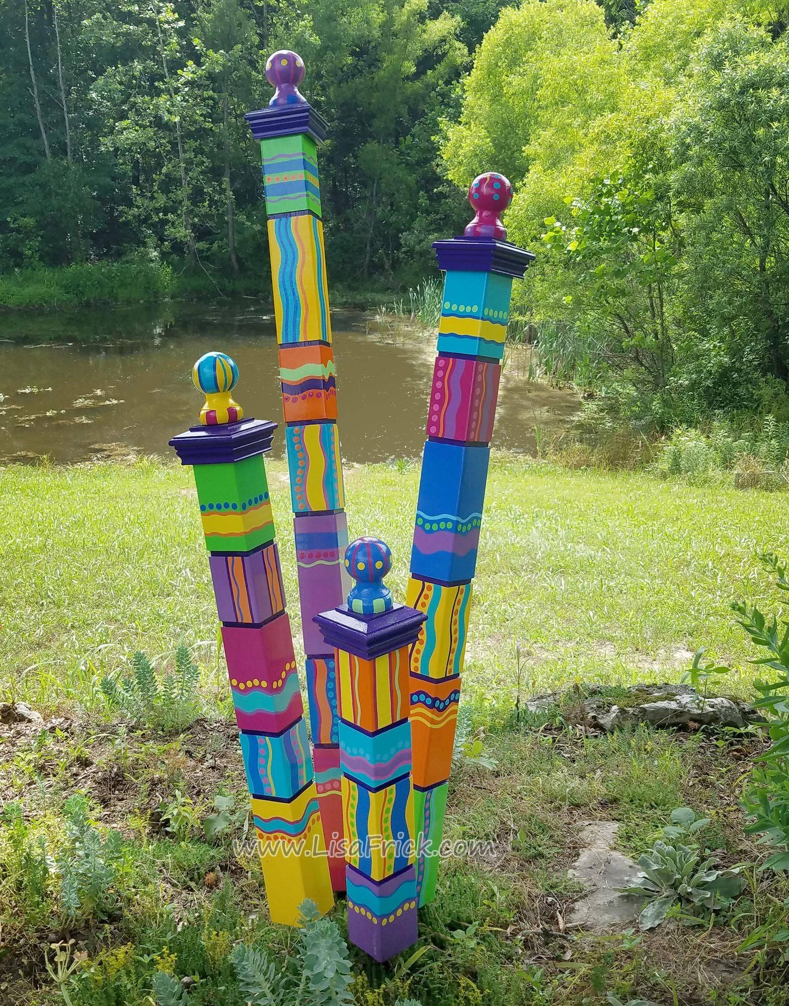 Yard Art Garden Totems