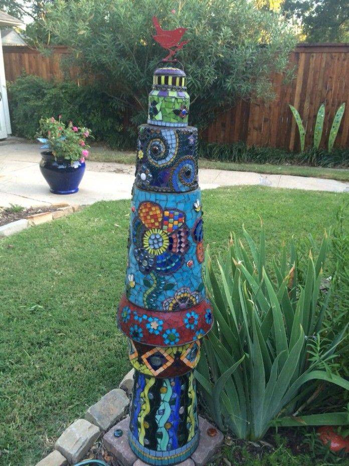 Garden Totem Garden Art Garden Sculpture Sculptural