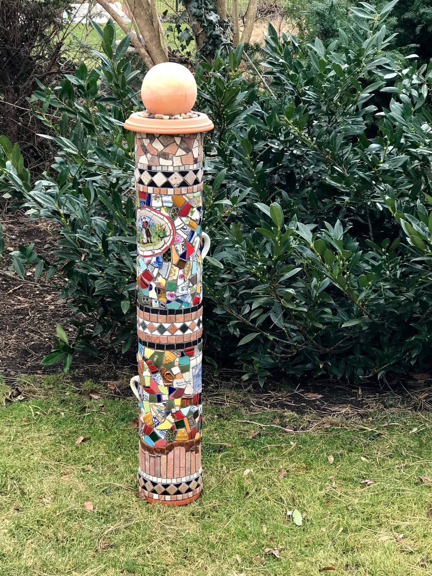 Laurie Landry Pottery Garden Totem