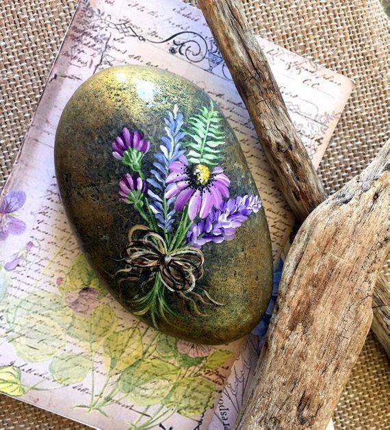 Flowers Story Stones Garden Club Gift Flower Garden Markers