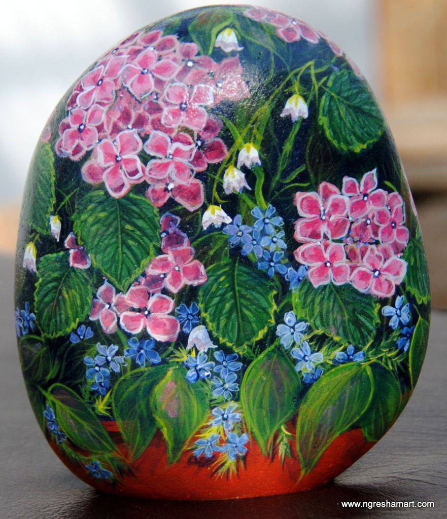 Joy Floral Flower Garden Stone