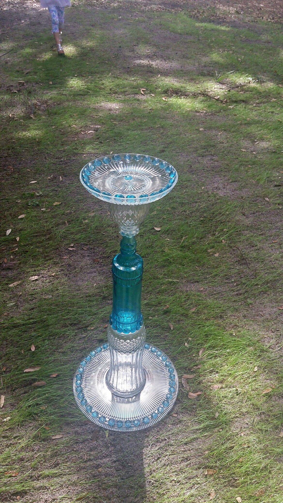 25 Garden Glass Art Bird Feeders Ideas Worth a Look SharonSable