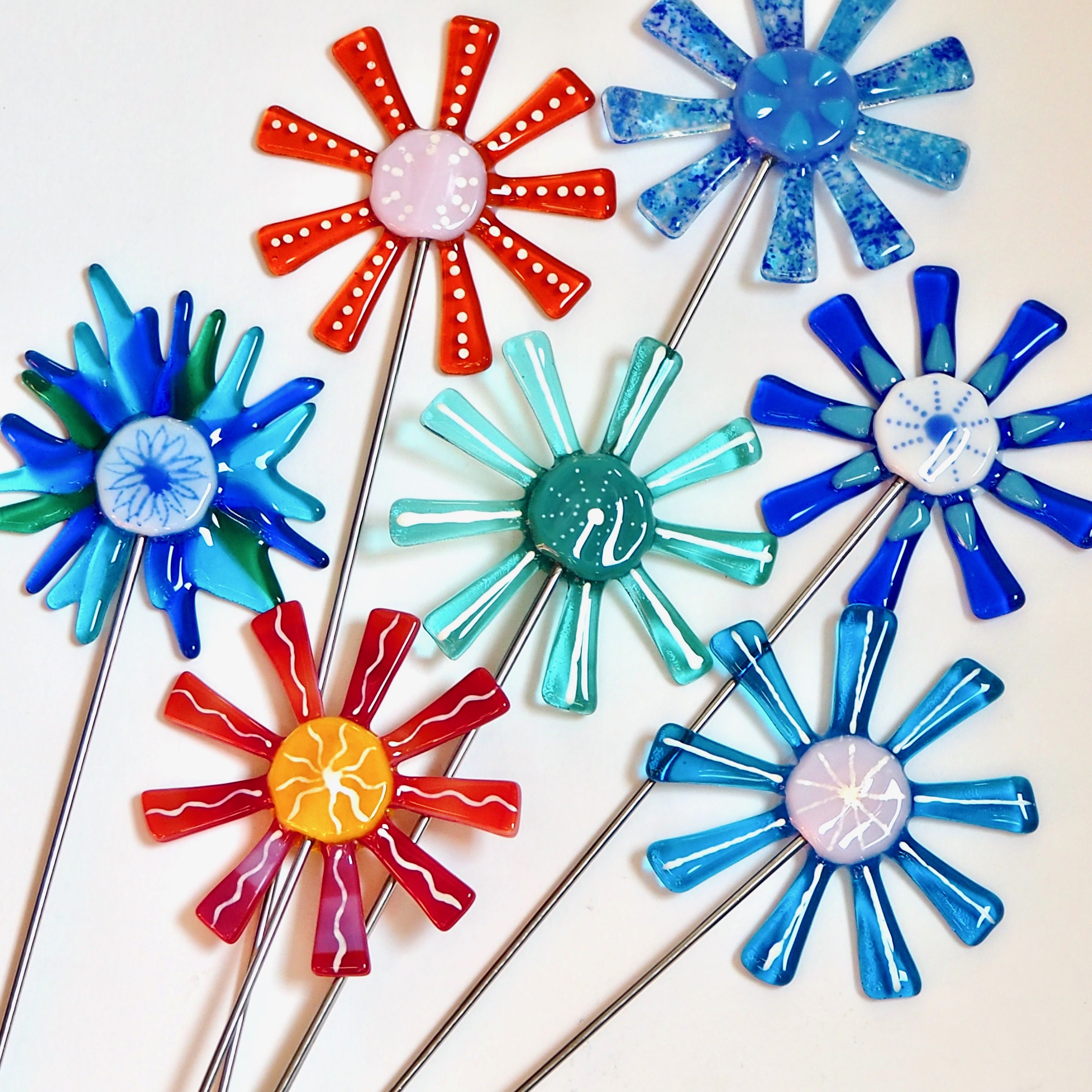 Fused Glass Garden Stakes Class Stained Glass Express Glass Fusion