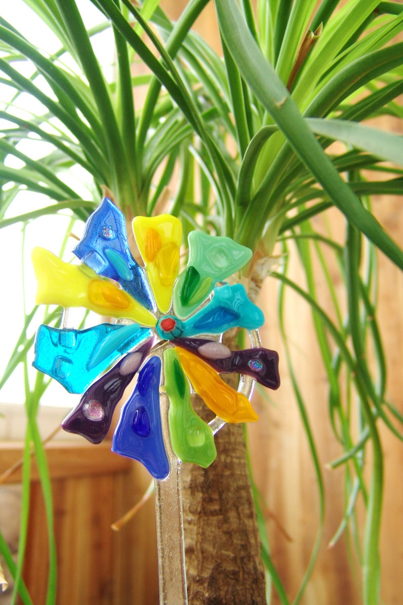 Glass Garden Stake