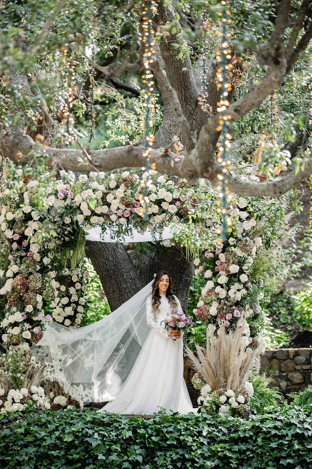 Romantic Twinkling Garden Wedding