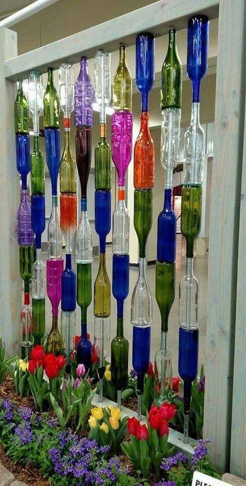 Decorative Wine Bottle Planter