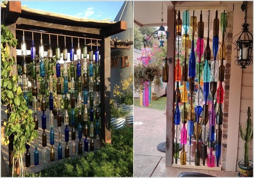 Diy Wine Bottle Garden Decor Ideas