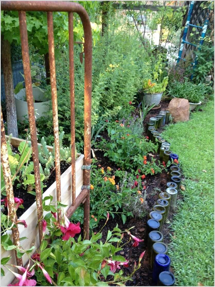 Sustainable Diy Wine Bottle Outdoor Decorating Ideas