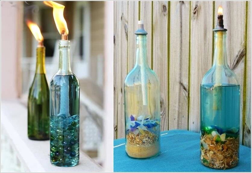Sustainable Diy Wine Bottle Outdoor Decorating Ideas