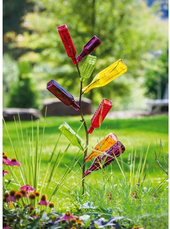 Big Bottle Tree Garden Art Lawn Wine Decor Stake Usa