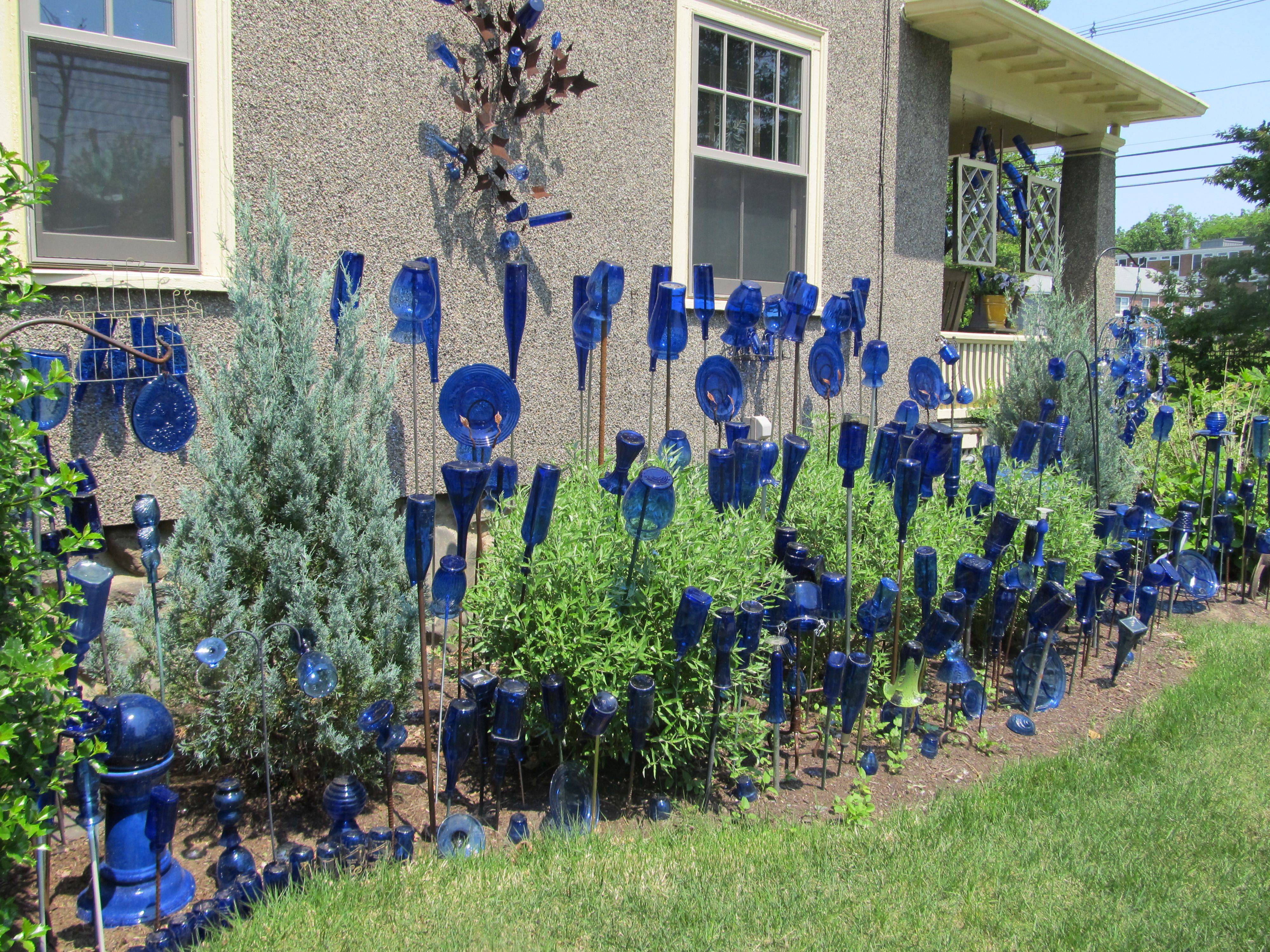 Wine Bottle Garden