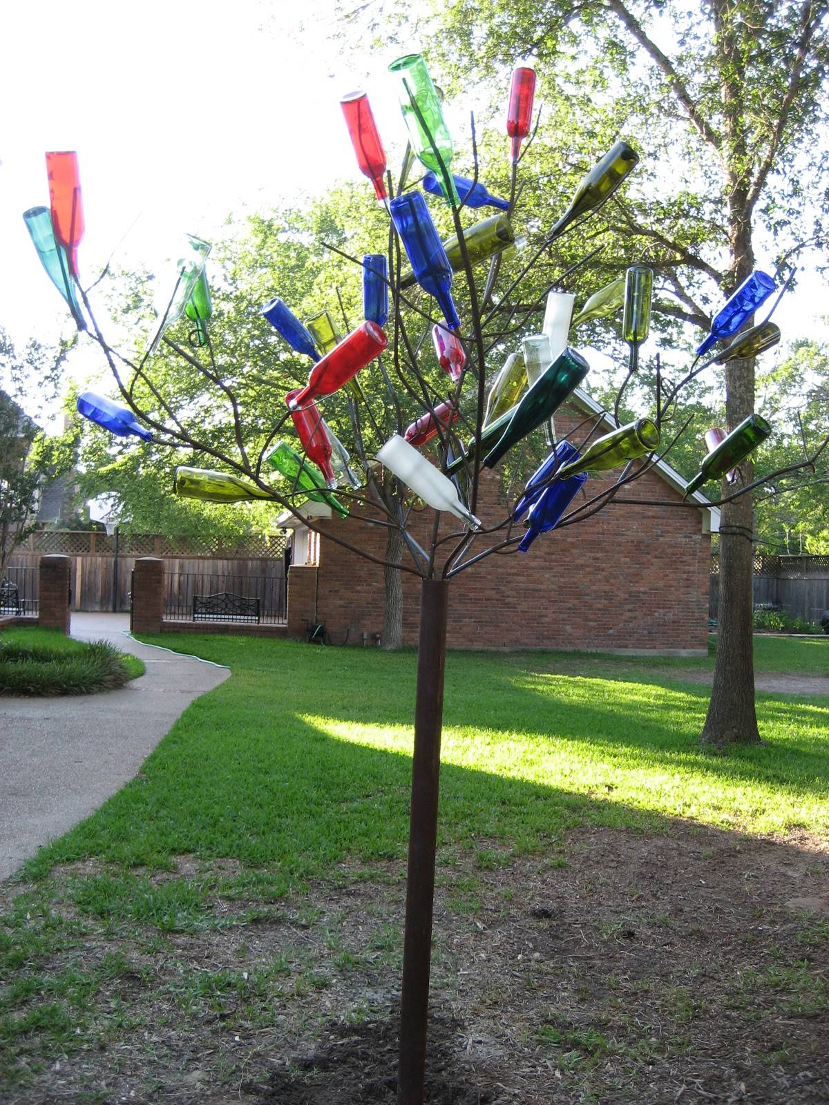 Bottle Tree Garden Decor