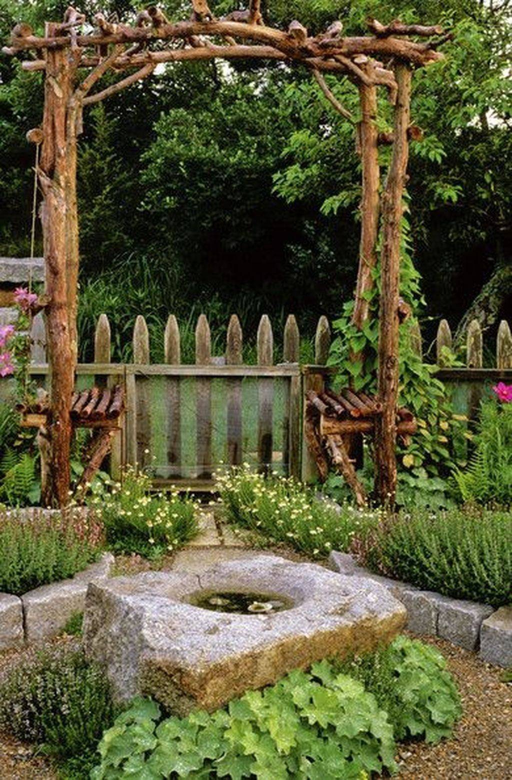 Fantastic Rustic Garden Gates Decor Ideas