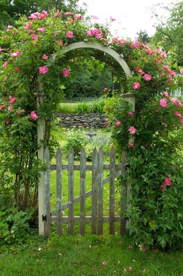 Flowers Trellis Fence