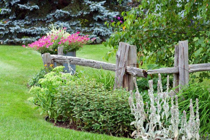 Rustic Garden Fence Ideas Photograph Rustic Fence