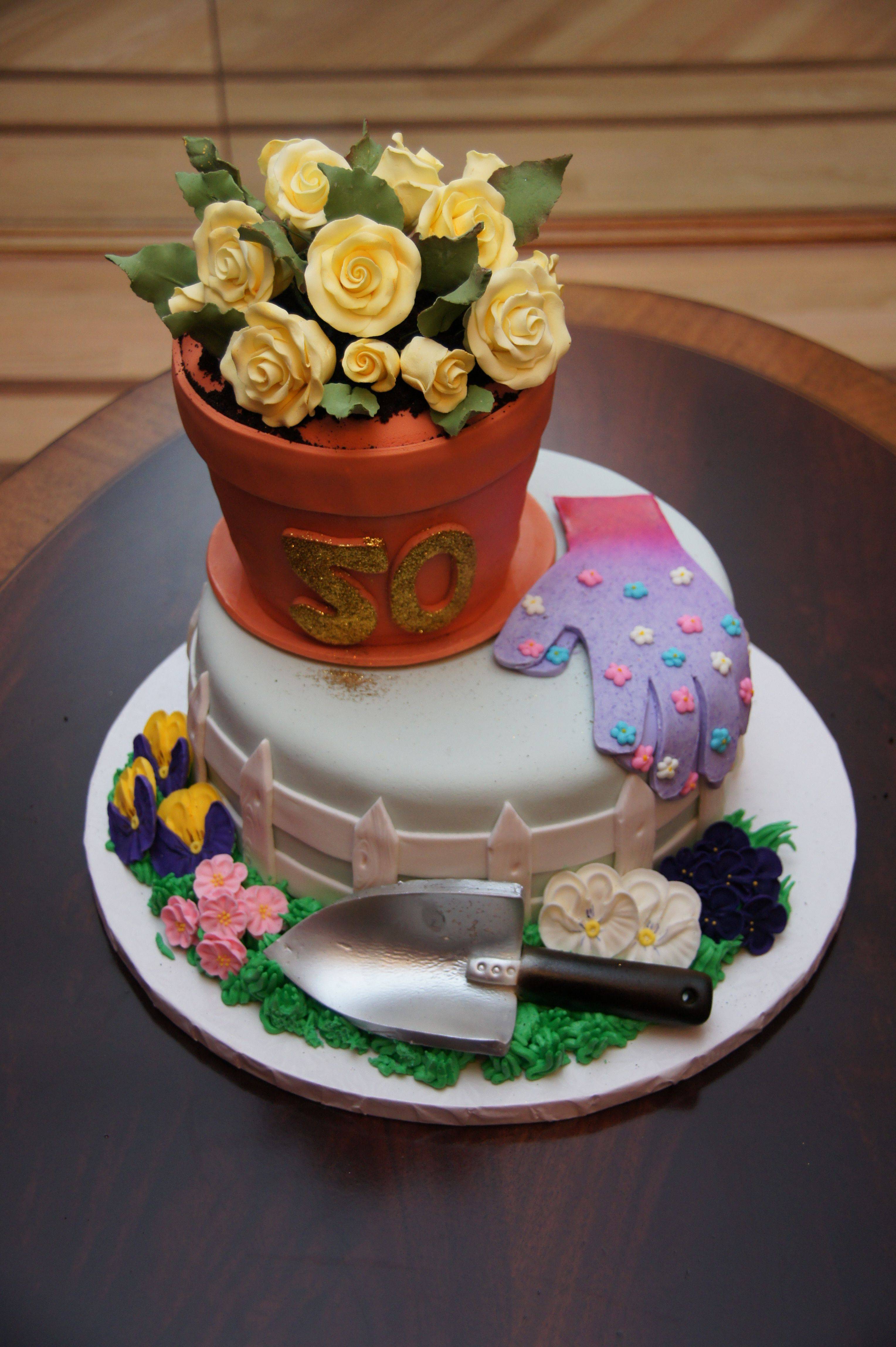 Garden Themed Birthday Cake Birthday Cakes