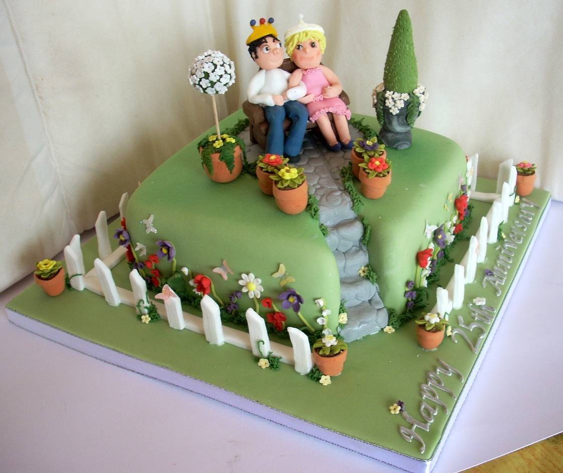 Garden Birthday Cake