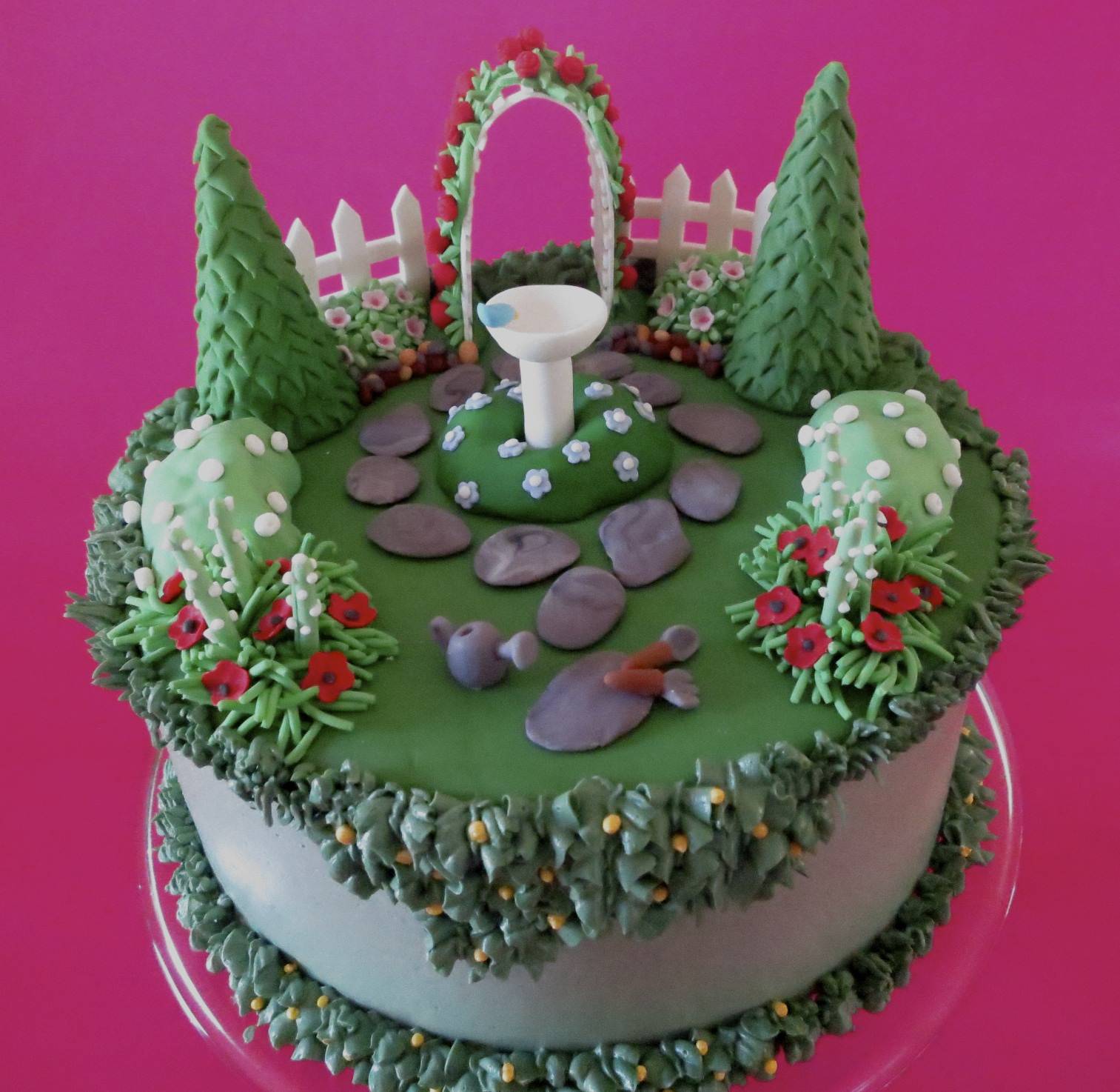 Small Gardening Theme Cake Themed Cakes
