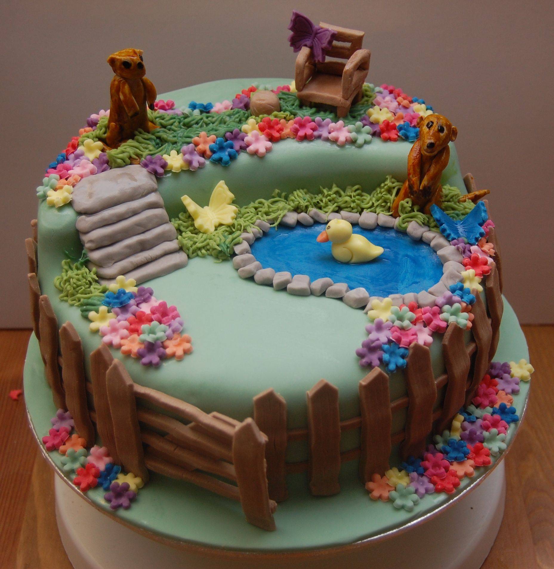 Vegetable Garden Cake Full View Cake