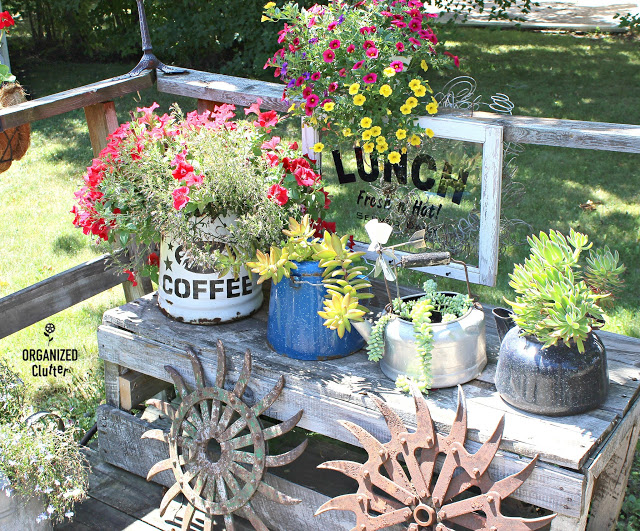 Most Brilliant Garden Junk Repurposed Ideas