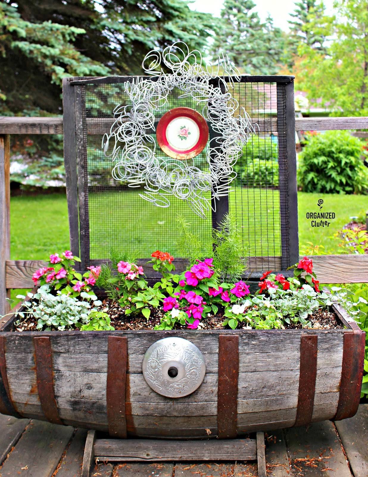 The Junk Garden Planters Organized Clutter