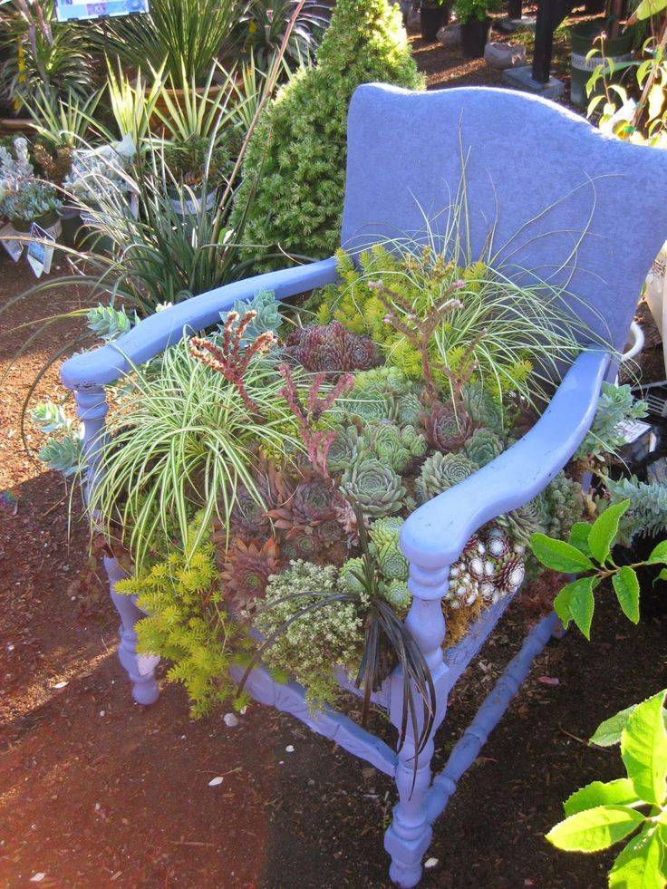 Unique Diy Small Planters Ideas Coodecor Chair Planter