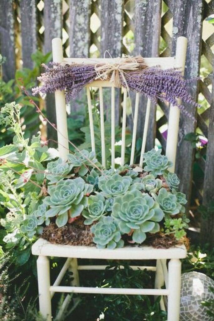 Chair Planter Succulent Garden Ideas