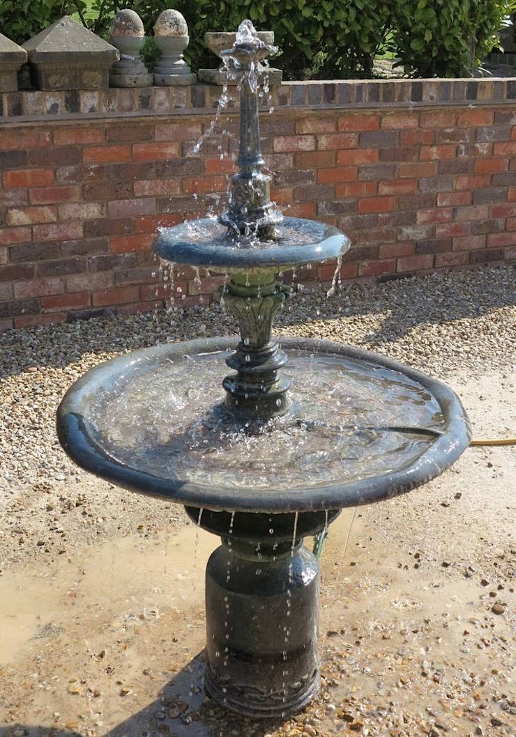Antique Original Cast Iron Coalbrookdale Garden Fountain