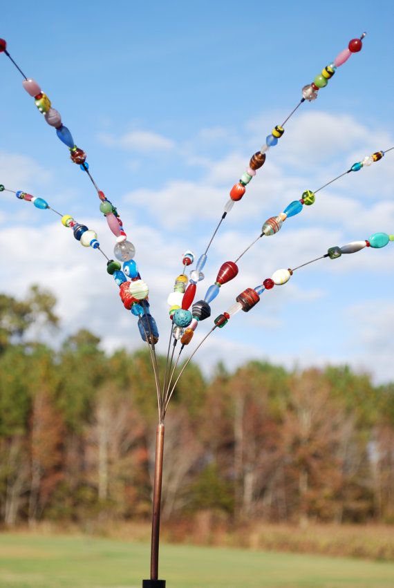Glass Bead Garden Decor Fairy Wands