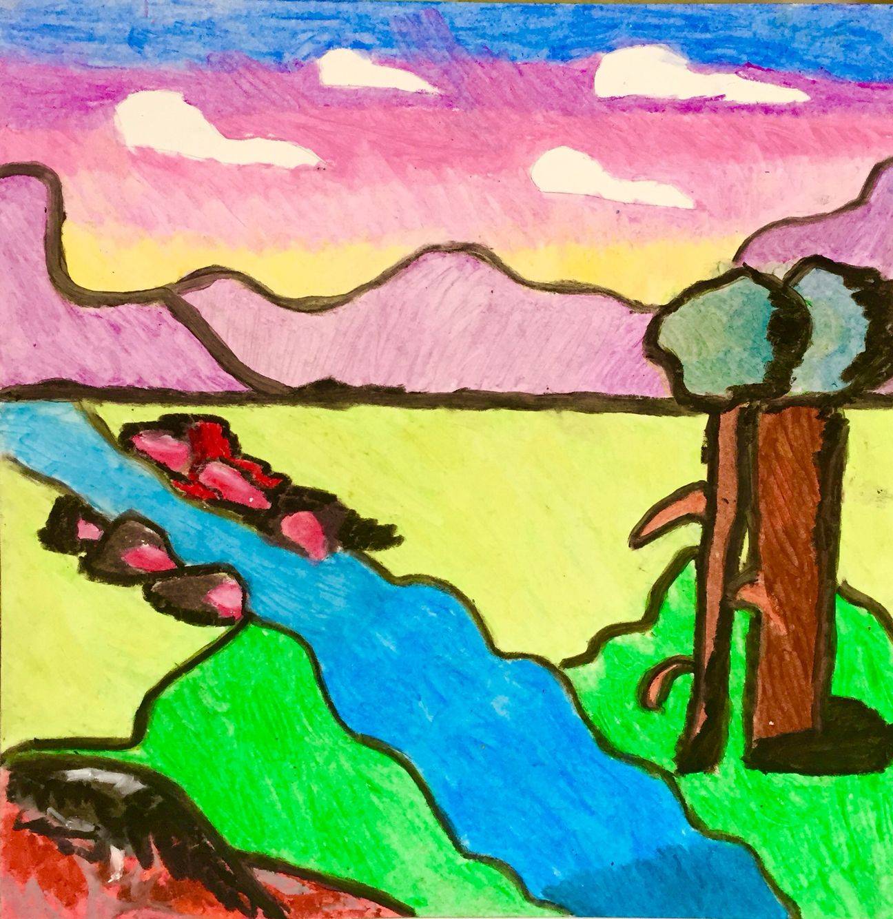 Simple Landscape Painting