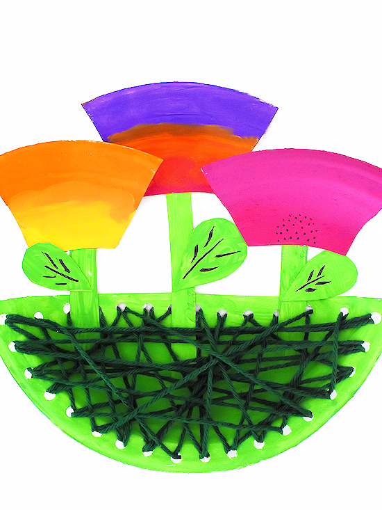 Easy Paper Plate Carrot Craft