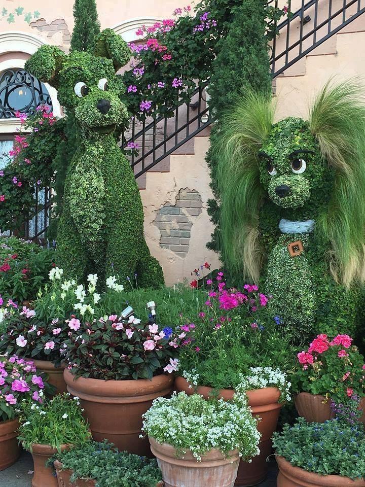 Epcot Flower And Garden Festival Lady And The Tramp Disney Photo