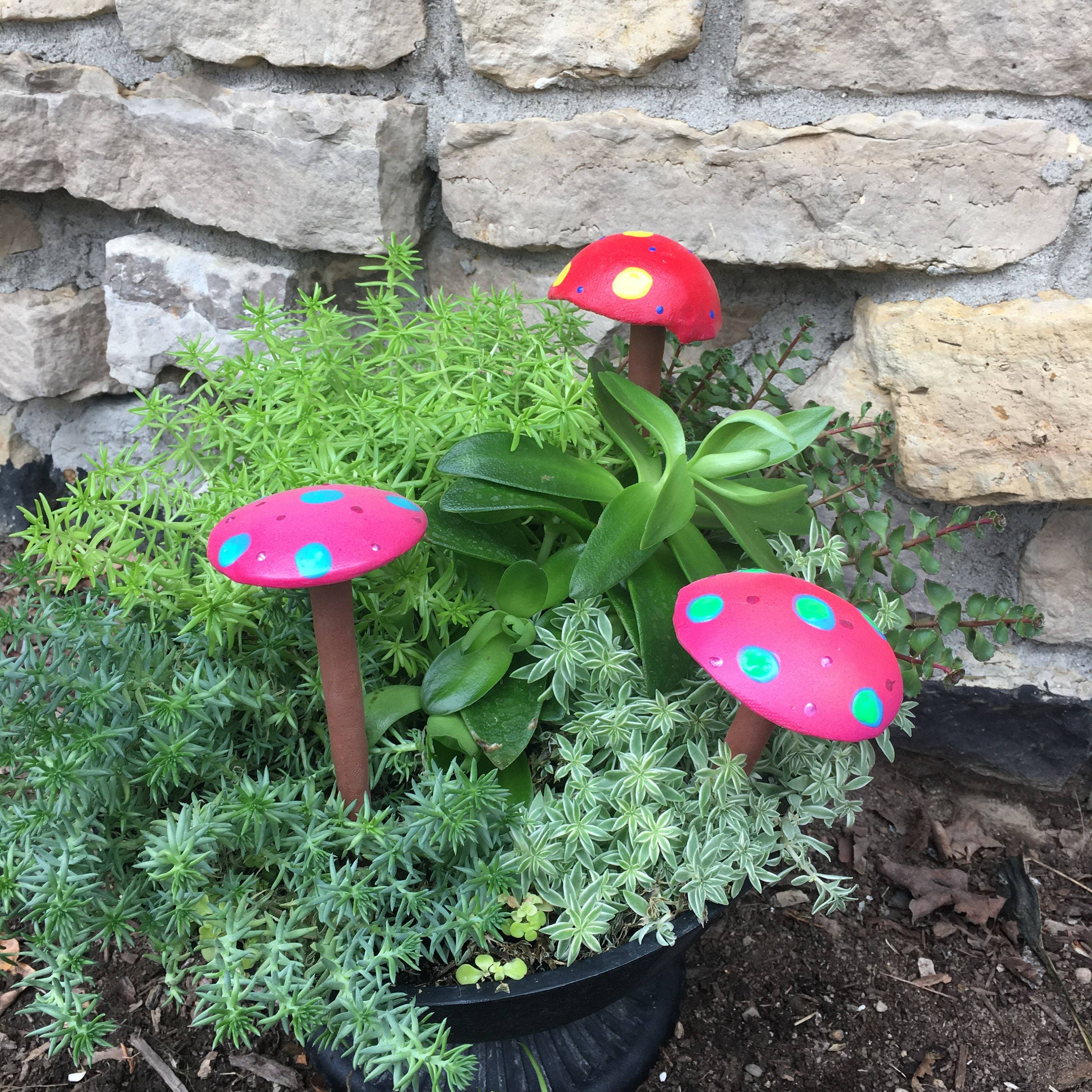 Pcs Mini Foam Mushroom Artificial Plant Flowers