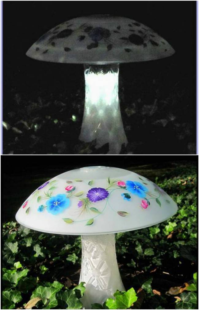 Mushroom Stake Lights Led Outdoor Lawn Light Decorative Ground Plug