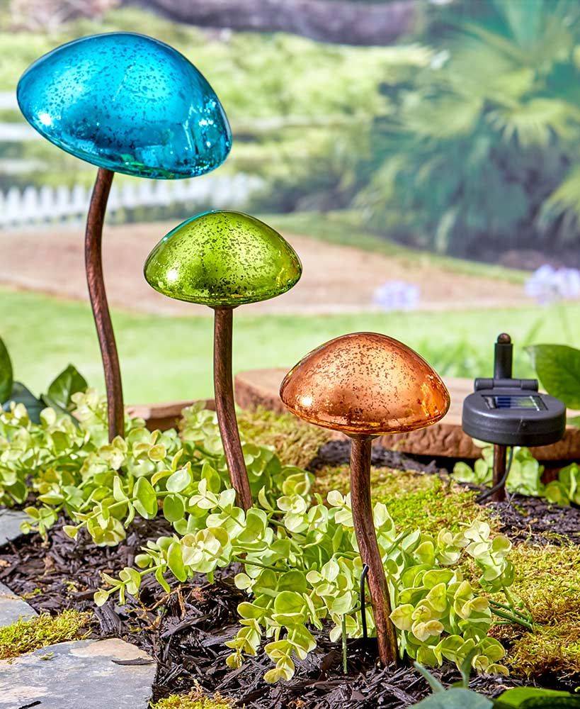 Mini Mushroom Solar Stake Lights