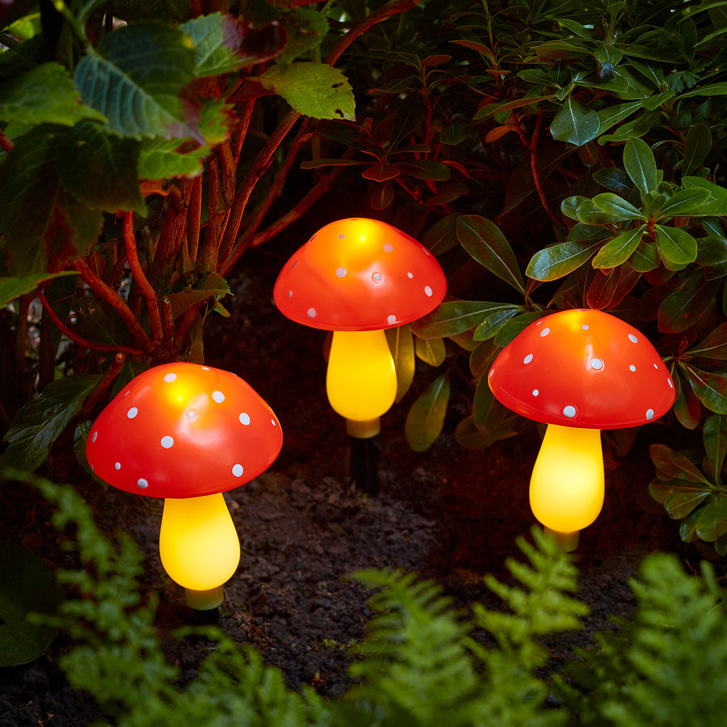Willstar Led Solar Mushroom Stake Lights Garden Fairy Ornament Pathway