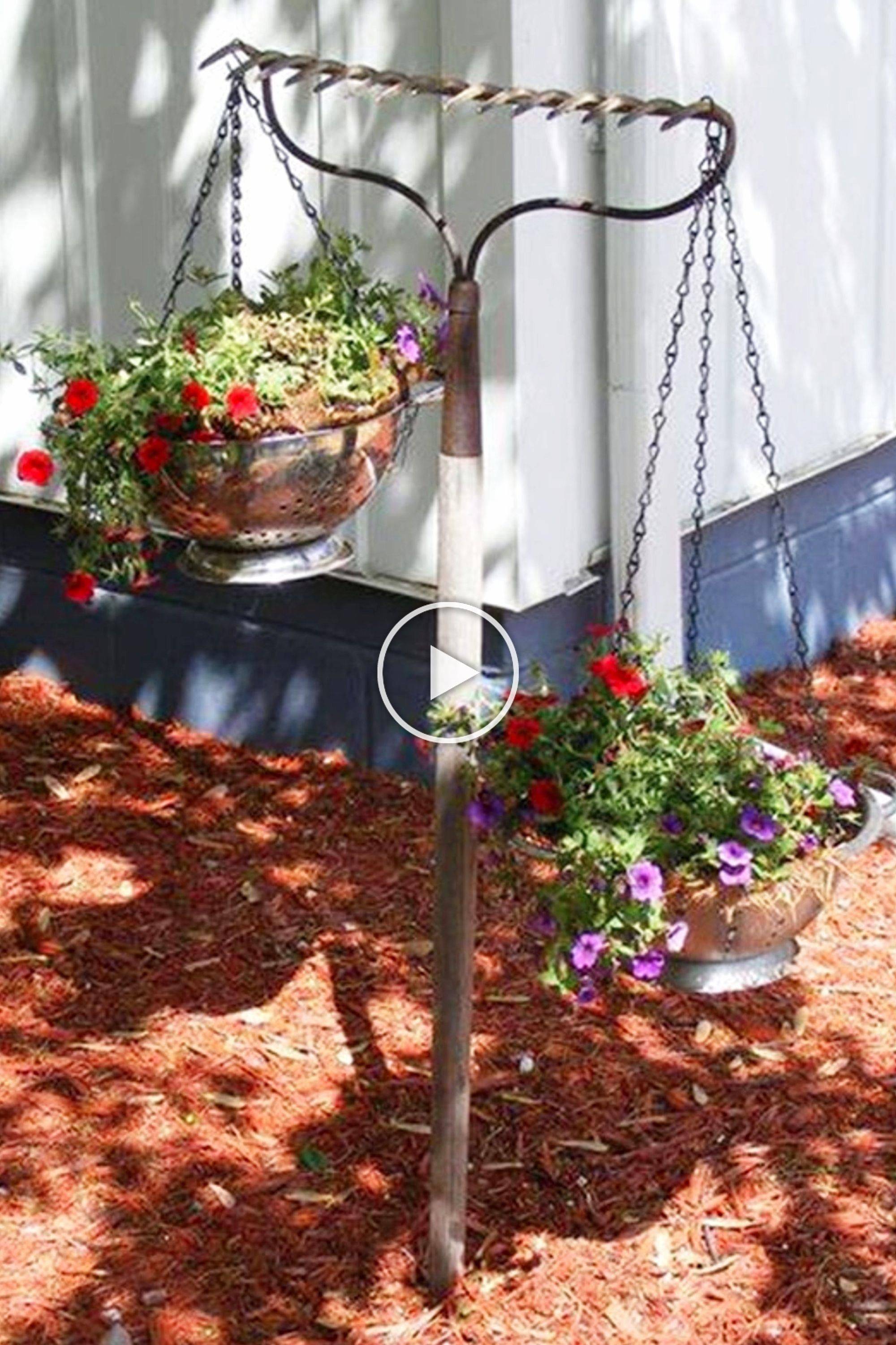 Repurposed Old Garden Decor