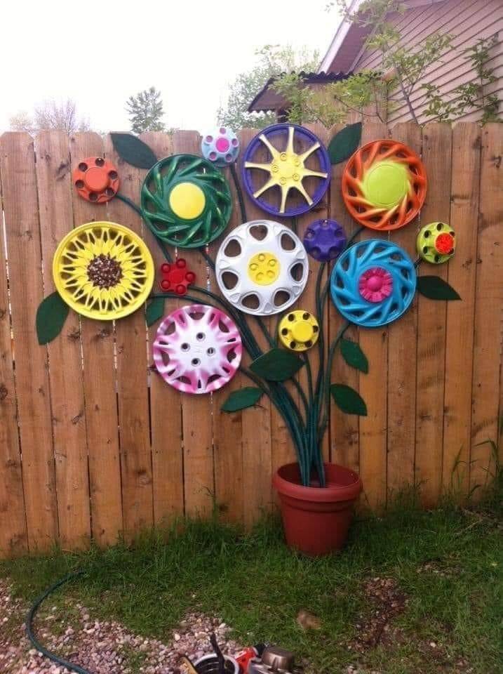 Most Brilliant Garden Junk Repurposed Ideas