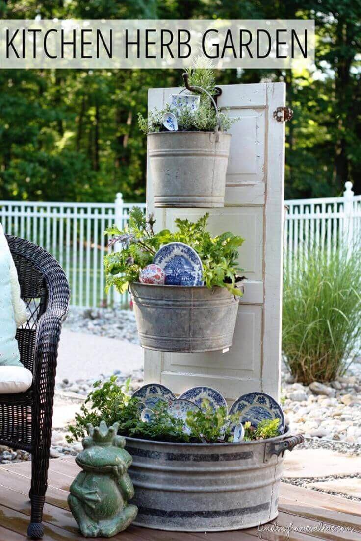 Most Brilliant Garden Junk Repurposed Ideas Garden Junk Garden