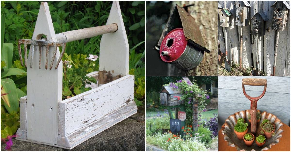 Repurposed Garden Tools Ideas
