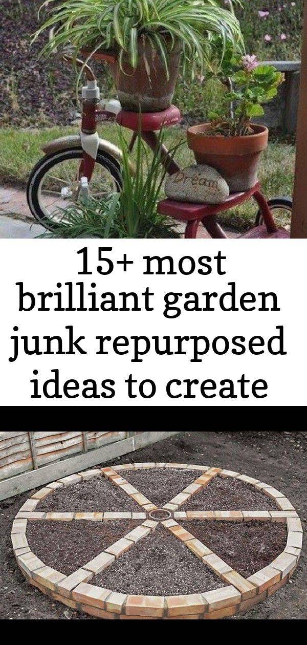 Most Brilliant Garden Junk Repurposed Ideas